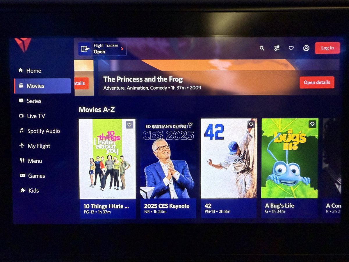 Lots of Delta flyers watching ED BASTIAN’S KEYNOTE CES 2025 onboard, I bet