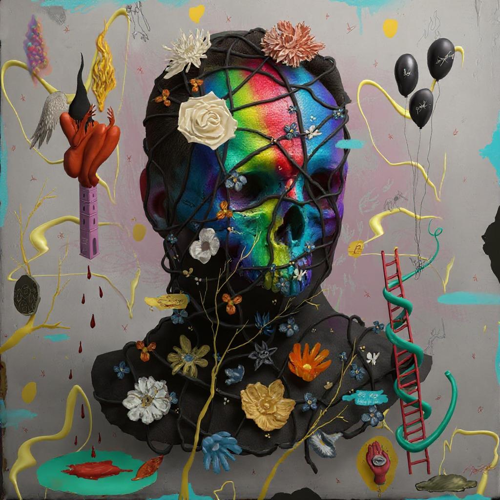 A piece I painted for the Vandals NFT collection a few years back. Today I am exploring a more refined photo realistic look of the painting. #nft #traditionalpainting #digitalpainting #traditionalart #aiart #openartai #klingai #midjourney #runway