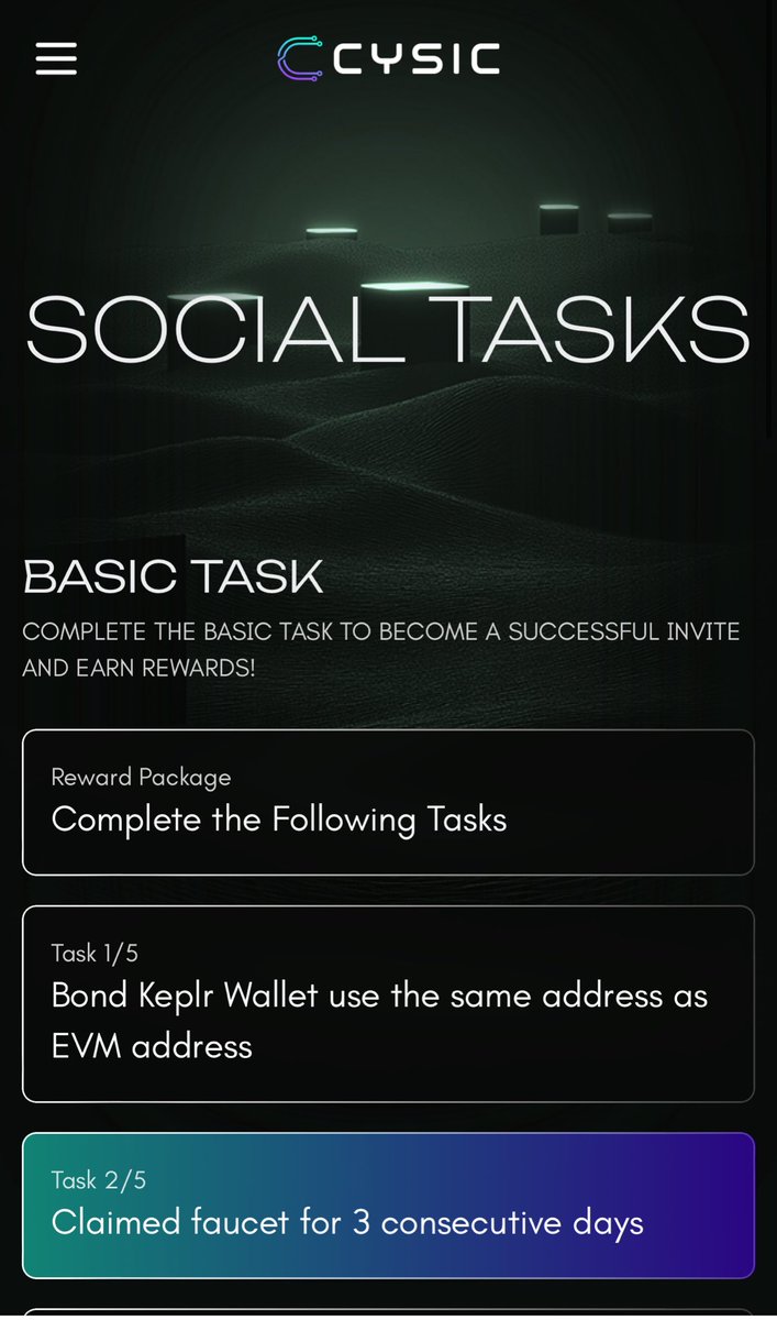 cryptansha's tweet image. It's time to complete the social tasks on @cysic_xyz
1. Go to app.cysic.xyz/socialTask
2. Join Cysic discord to get an invite code
3. Install Kepler wallet if u don't have it yet
4. Connect your socials
Thanks me later ☺️