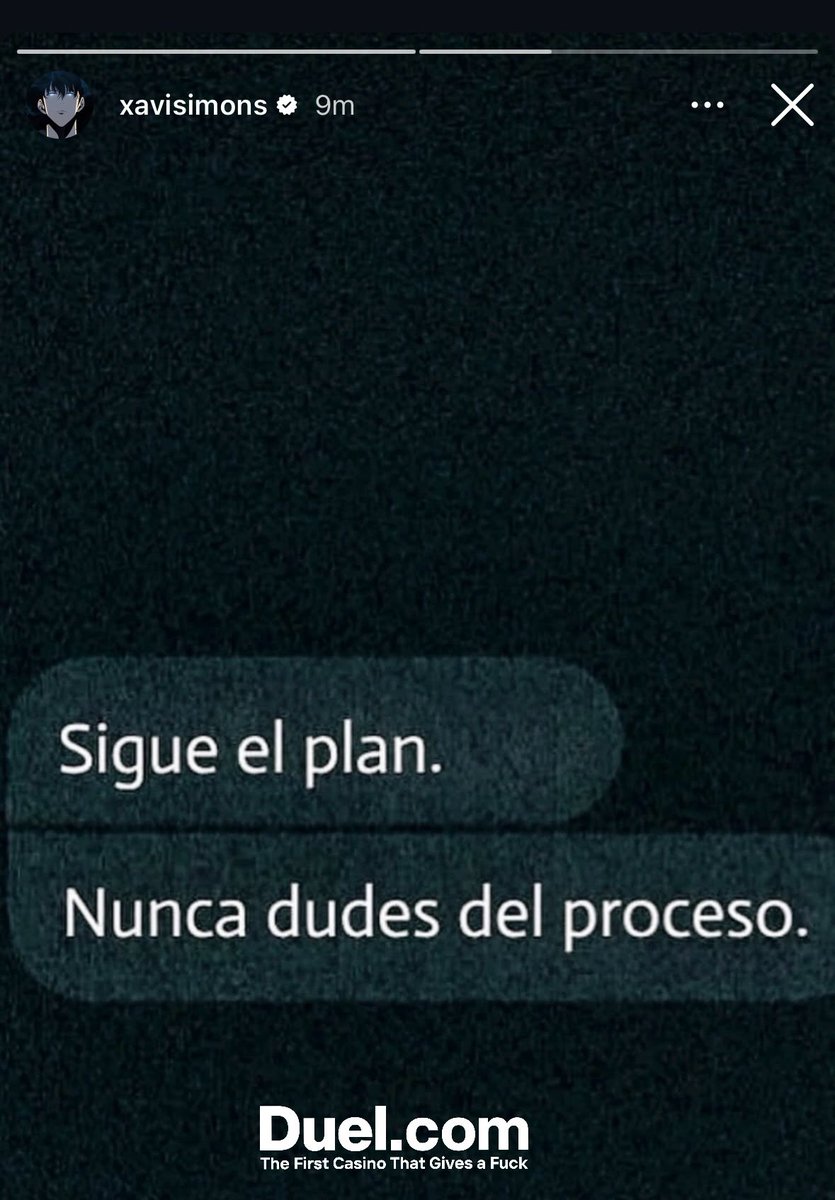 felix_jnf's tweet image. Xavi Simons on instagram:
βFollow the plan, never doubt the processβ