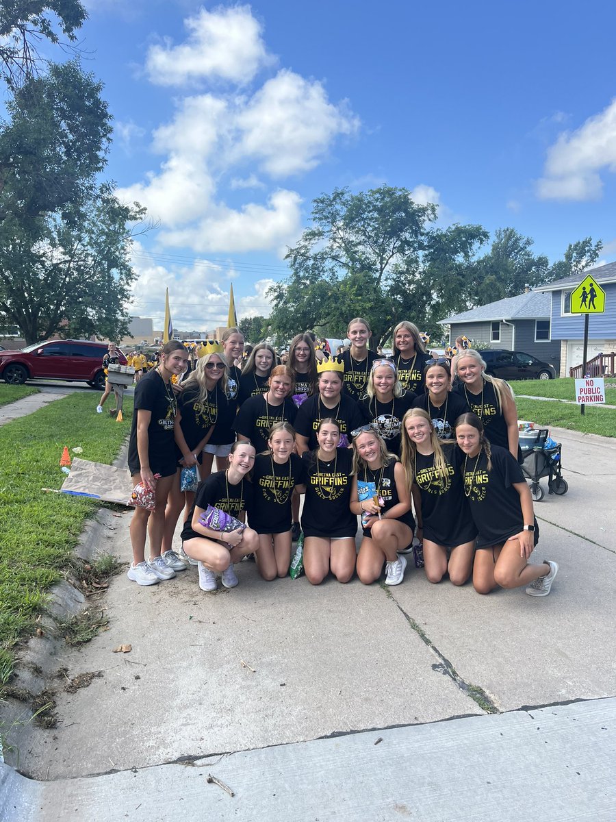GE_GirlsSoccer's tweet image. An absolute blast representing our program and school at the 2025 Gretna Days Parade!