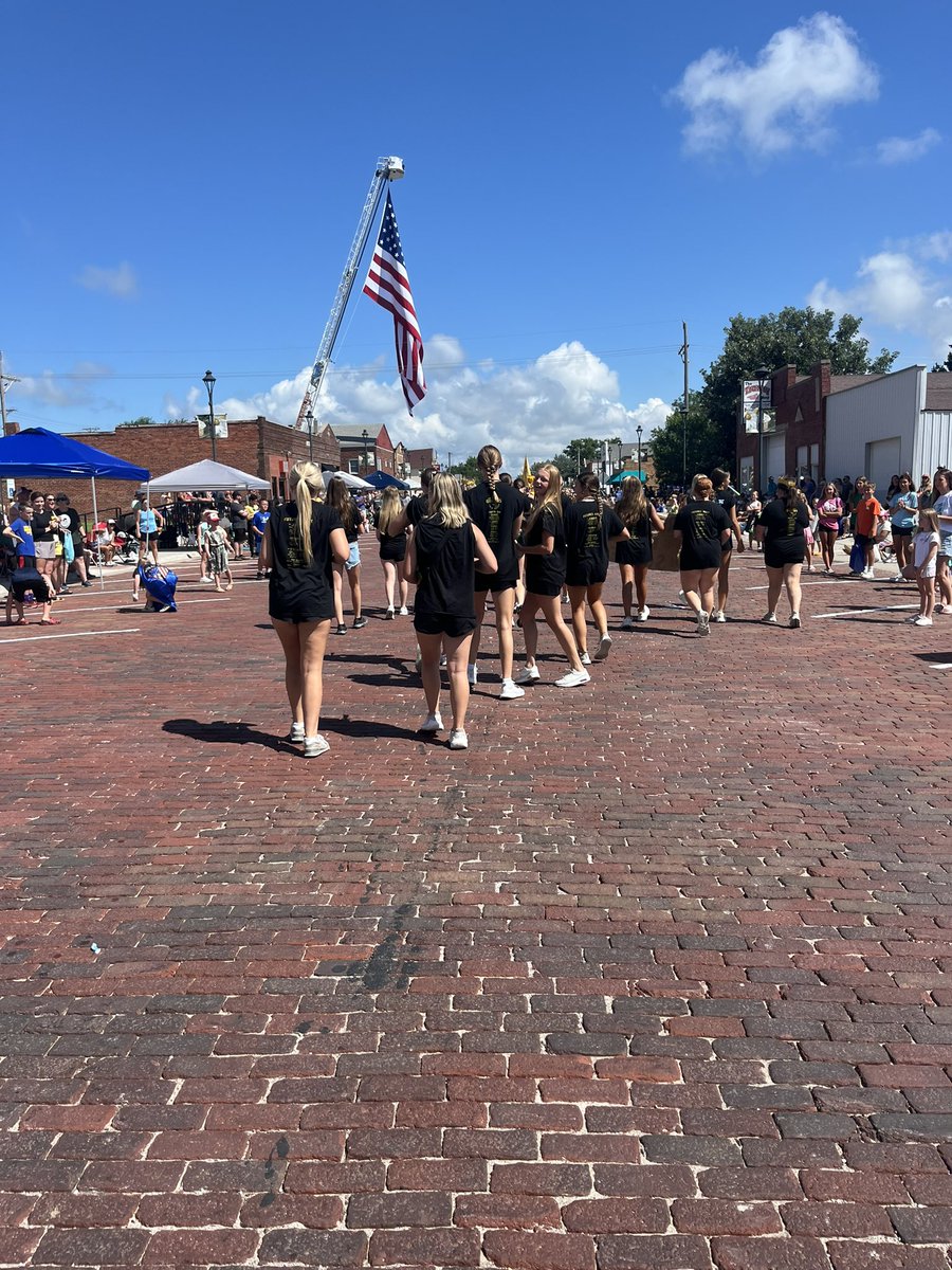 GE_GirlsSoccer's tweet image. An absolute blast representing our program and school at the 2025 Gretna Days Parade!