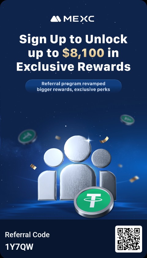 Best Crypto Exchange 🎁

🔹 Unleash the power of trading with MEXC!  
🔹 My referral volume hit $1,916,810 USD in 3 days!  
🔹 Enjoy fast execution, tight spreads, low fees, no slippage, and deep liquidity.  
🔹 Join me now with my referral link for unstoppable success!