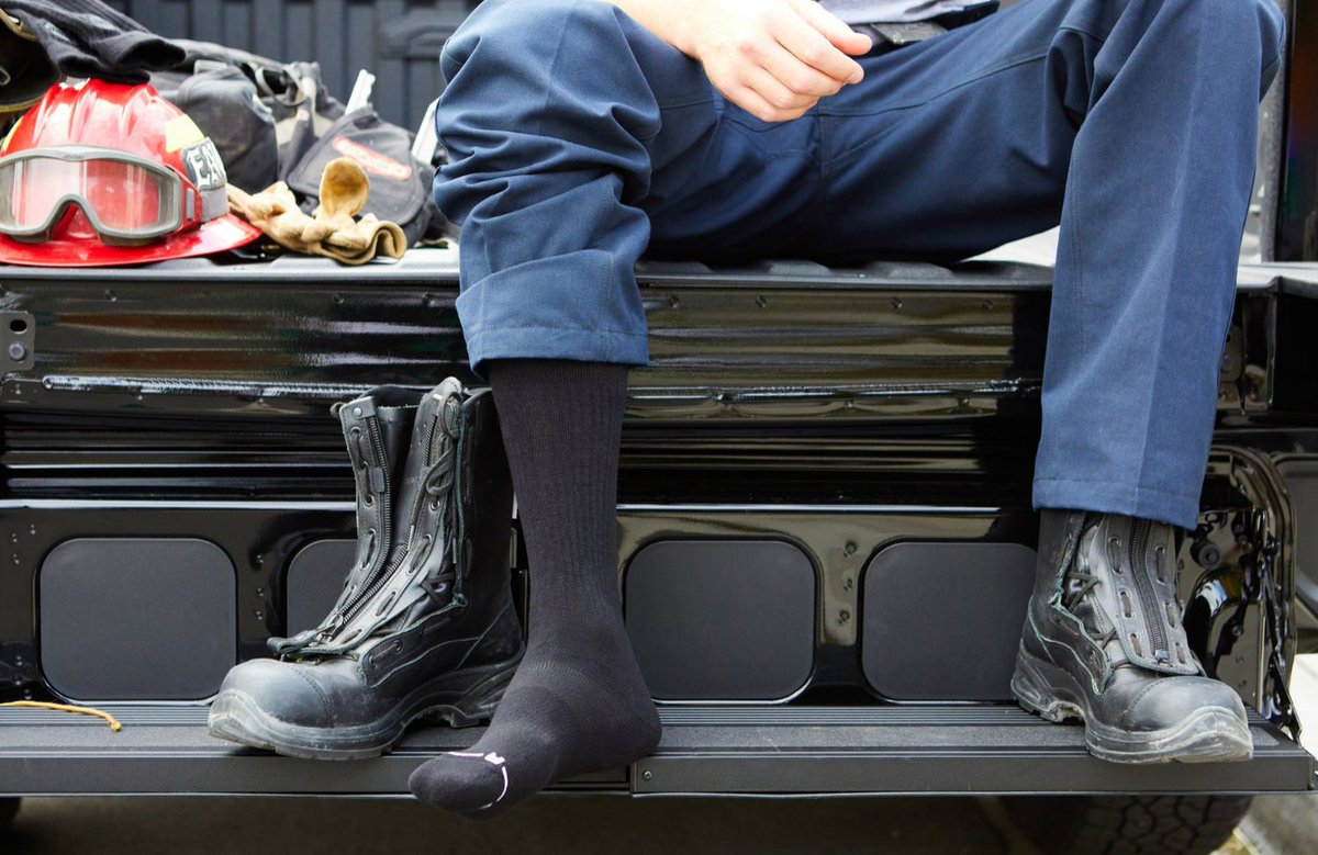 FireBootJoe's tweet image. Nothing smells stronger than a fireman's socks pulled right out from their boots.