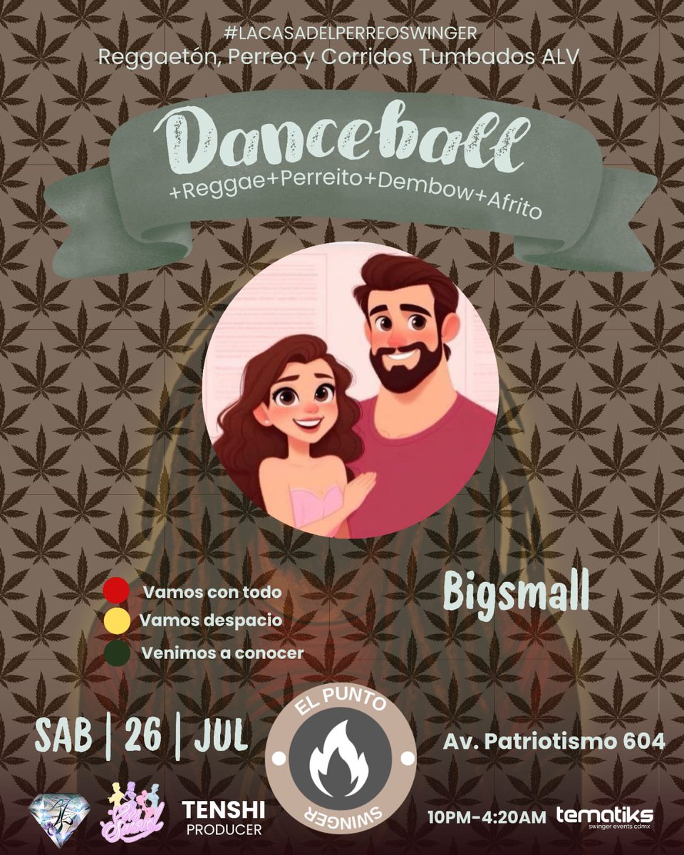 BigSmallSw โจ๐ง๐ปโโ๏ธ๐ธ๐ปโจ ๐ (@bigsmallsw) on Twitter photo ๐๐Ya listos para un Perreito 420 ๐โค๏ธ
Dancehall hoy con los amigos de <a href="/Elpunto_sw/">EL PUNTO SW</a> festejando al DJ mรกs sexy de el ambiente <a href="/tenshiproducer/">Tenshi ๅคฉไฝฟ</a> โจ๐
La cita de hoy es en Patriotismo en #LaDisculpita
La mejor producciรณn de el swinger <a href="/tematiksoficial/">@tematiks</a> ๐ฅ ๐๐Ya listos para un Perreito 420 ๐โค๏ธ
Dancehall hoy con los amigos de <a href="/Elpunto_sw/">EL PUNTO SW</a> festejando al DJ mรกs sexy de el ambiente <a href="/tenshiproducer/">Tenshi ๅคฉไฝฟ</a> โจ๐
La cita de hoy es en Patriotismo en #LaDisculpita
La mejor producciรณn de el swinger <a href="/tematiksoficial/">@tematiks</a> ๐ฅ