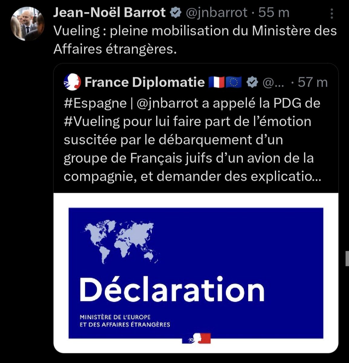 GilbertCollard's tweet image. Encore un wagon de retard, même s'il s'agit d'un avion...