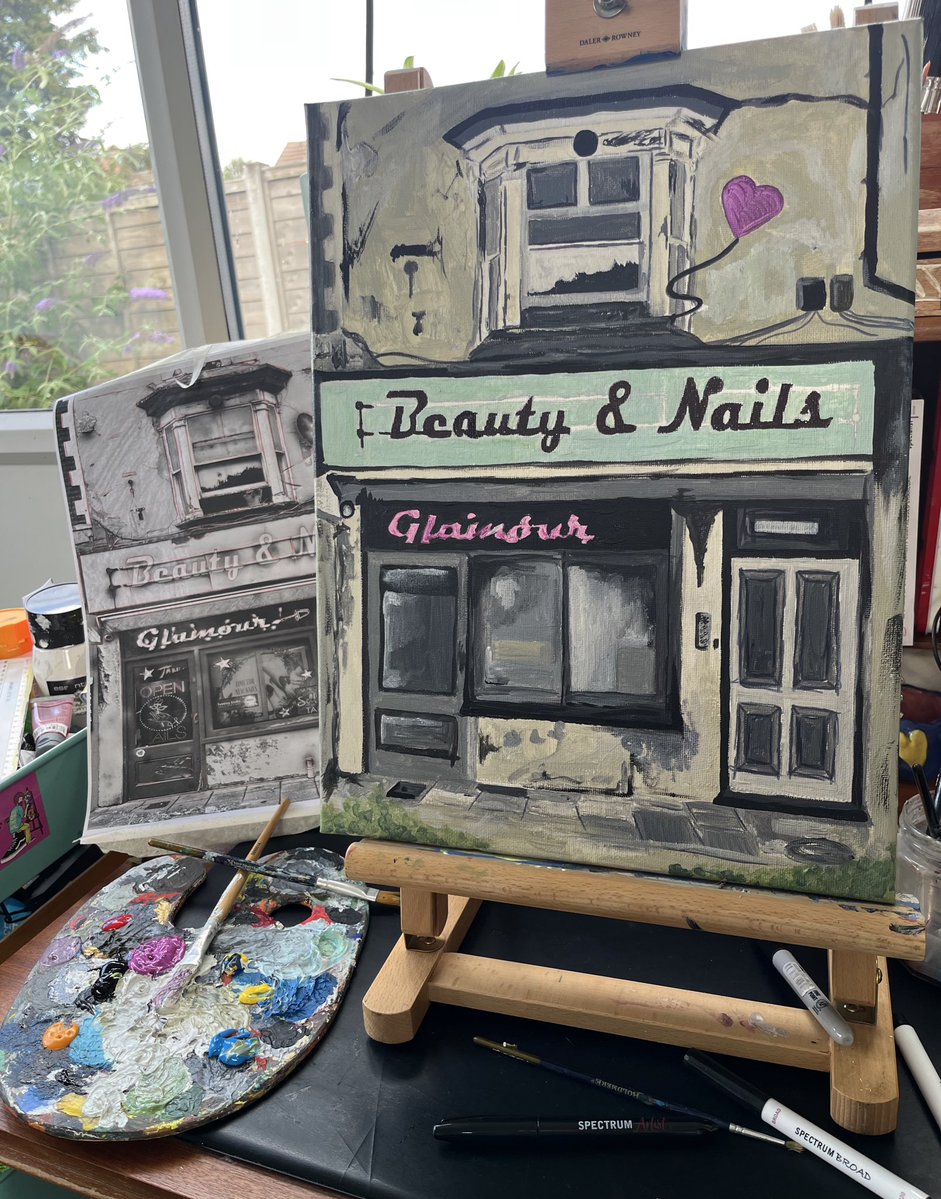 Jess_LBK's tweet image. Another piece in progress with the original inspiration by @dbeattie22 💜 @GrimArtGroup