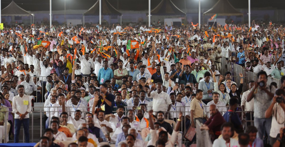 BJP (@bjp4india) on Twitter photo PM Shri <a href="/narendramodi/">Narendra Modi</a> inaugurated the new terminal building at Thoothukudi Airport and launched major development projects — showcasing NDA’s strong resolve to create a prosperous and Viksit Tamil Nadu. PM Shri <a href="/narendramodi/">Narendra Modi</a> inaugurated the new terminal building at Thoothukudi Airport and launched major development projects — showcasing NDA’s strong resolve to create a prosperous and Viksit Tamil Nadu.