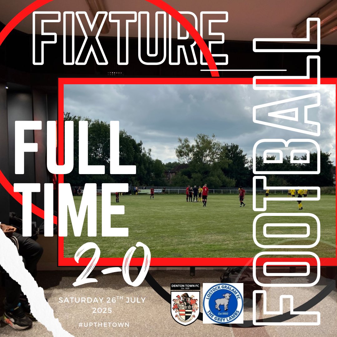 Full Time 

Great first game of the season, playing some impressive football. 2 goals get us the win from <a href="/AdamFarrand1/">Adam Farrand</a> ⚽️ and a super strike from our captain <a href="/LiamMc31423/">Liam Mc</a> ⚽️ 🔥
 Thanks for everyone’s support and will see you all again next week. 

#UpTheTown 🔴⚫️