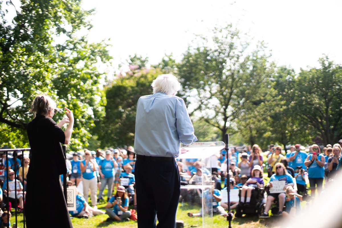 SenSanders's tweet image. The Americans with Disabilities Act — passed 35 years ago — was not a gift. It was the result of a powerful movement led by people who demanded to be seen, heard and treated with dignity.

The fight for equality is far from over. In fact, it is more urgent now than ever.