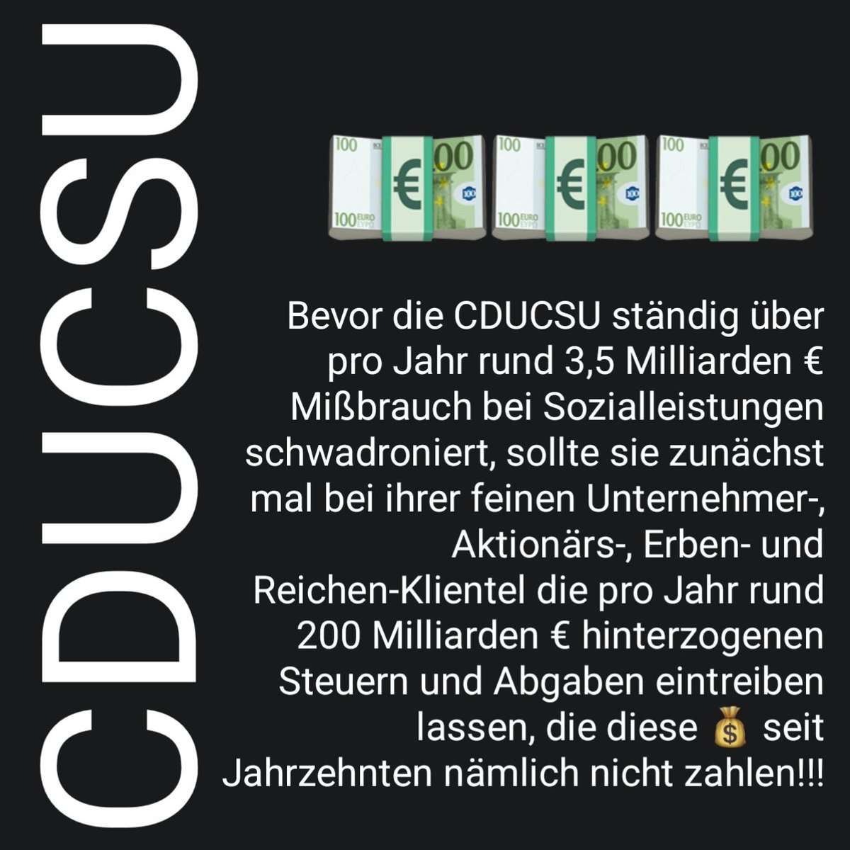 #CDUCSU #CDU #Politik #Politiker #Sozial #Steuergeld #Bürgergeld #Buergergeld #Steuerhinterziehung #Linnemann #Reiche #ReicheRücktritt #GasKathi