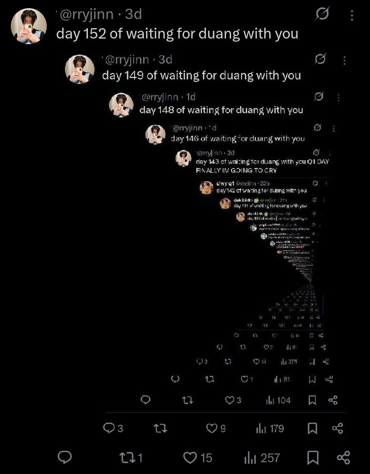 rryjinn's tweet image. day 156 of waiting for duang with you