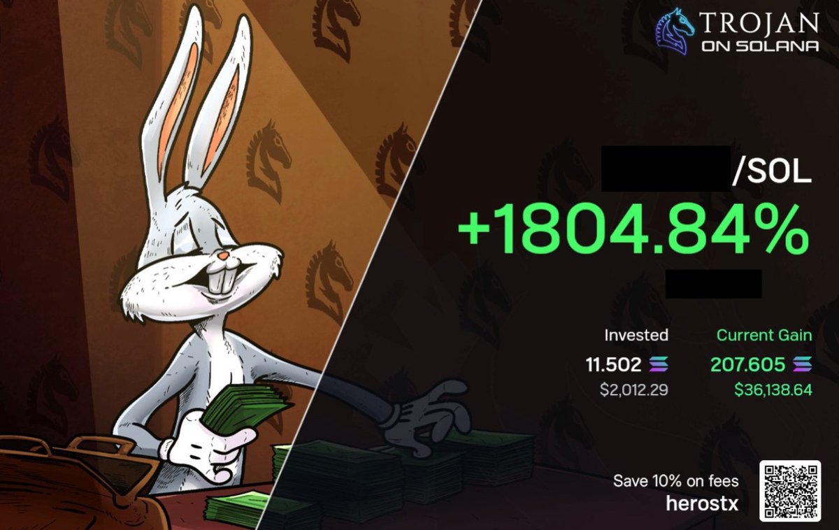 0xHeroSt's tweet image. Gm,
Hit a nice trade yday + Jup bags pumping so enjoying my weekend
Gonna be gambling later, enjoy & peace out
Trade here:
t.me/menelaus_troja…