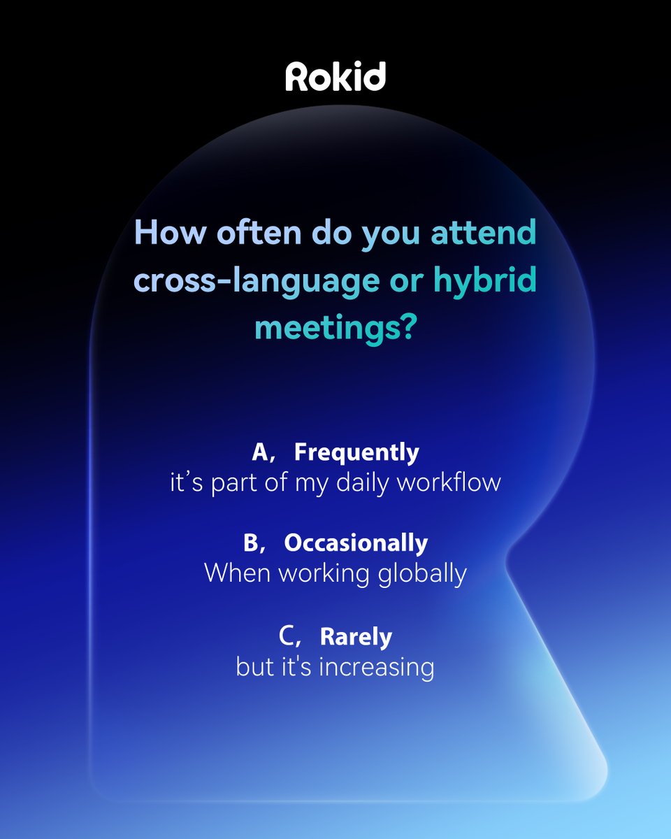 👓 Imagine glasses that transcribe and translate meetings — in real time, hands-free.

🤔 How often do you join cross-language meetings? Struggle with note-taking?
🗳 Vote below &amp; tell us what you think!

👉 Want early access to smart features like this?
Join our official