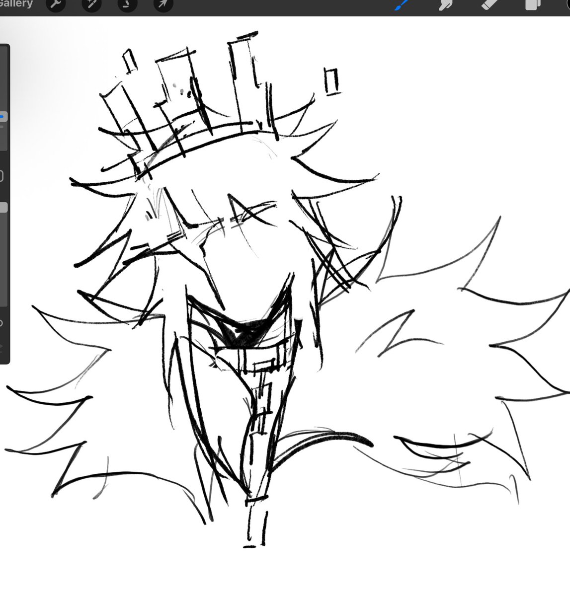 Paddle_Leaf's tweet image. me and @mxchiiu__ are trying to. Draw in each others styles it’s not working this is so bad