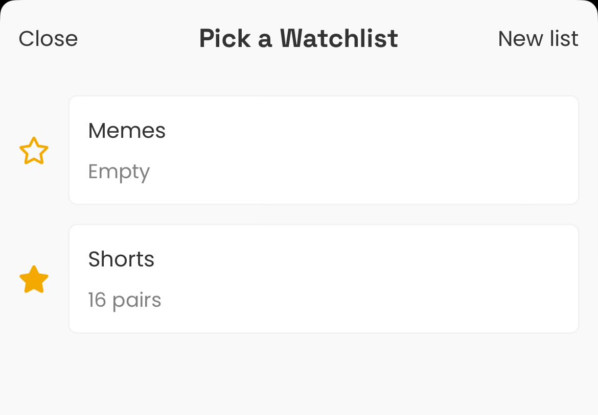 PerpFiend's tweet image. My watchlist perfectly encapsulates the evolution of my trading strategy over the last 12 months