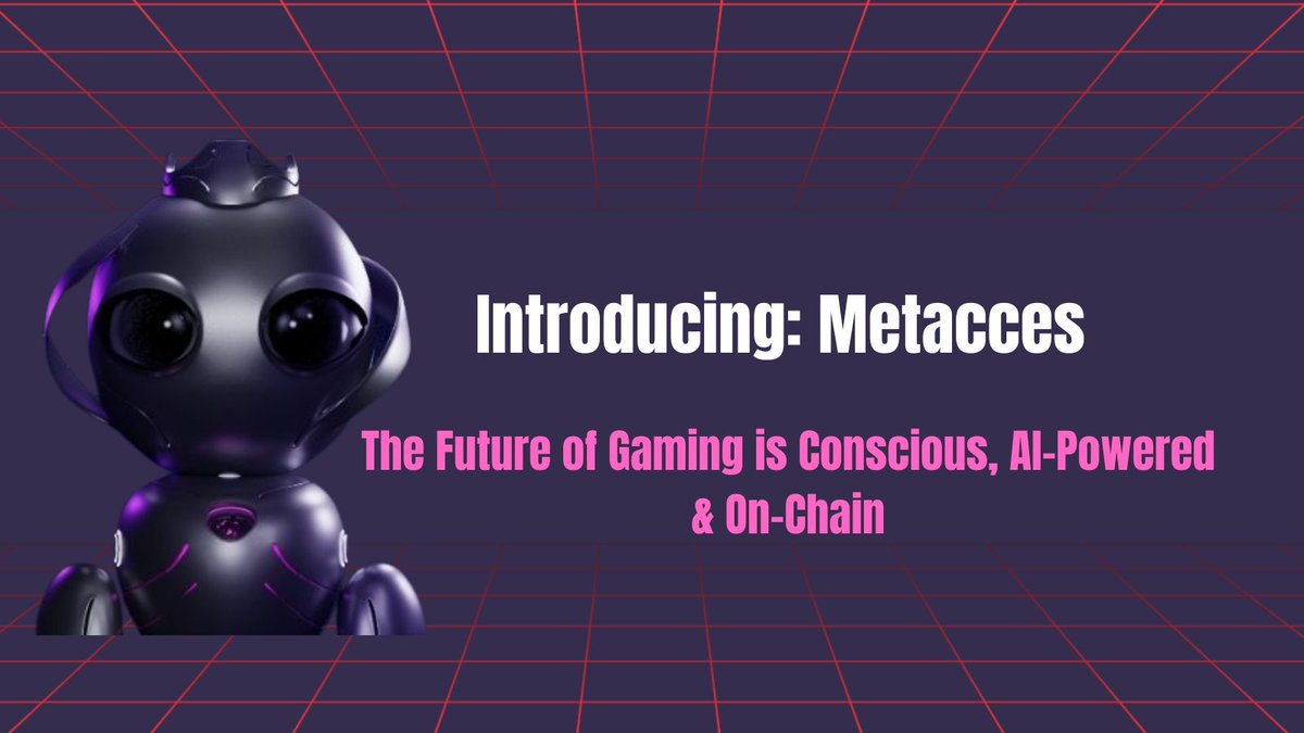 Henry0014677's tweet image. 🧵 THREAD: The Future of Gaming is Conscious, AI-Powered &amp; On-Chain
Introducing @Metacces a groundbreaking AR/VR metaverse game powered by blockchain &amp; AI.
Here’s why it’s not just a game, it’s an evolution.
#ThreadChallenge #Metacces @NobleprimeO 6/6👇