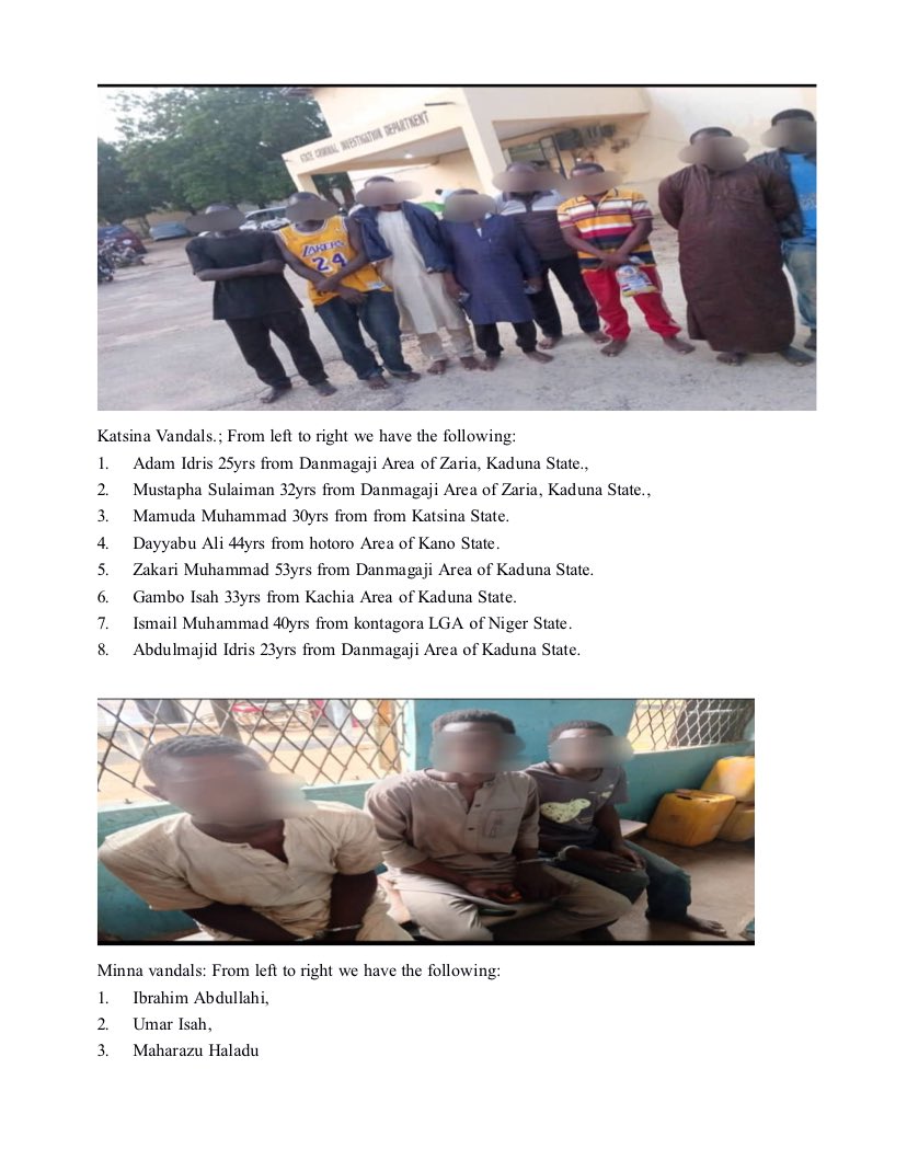 info_NRC's tweet image. The Nigerian Railway Corporation (NRC) Apprehends Suspects in Fresh Railway Vandalism Cases in Katsina and Niger state.