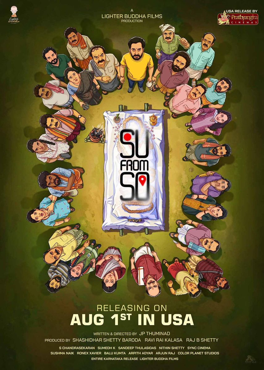 #SuFromSo -Releasing in USA on Aug 1st.

#Kannada #Sandalwood #RajBShetty