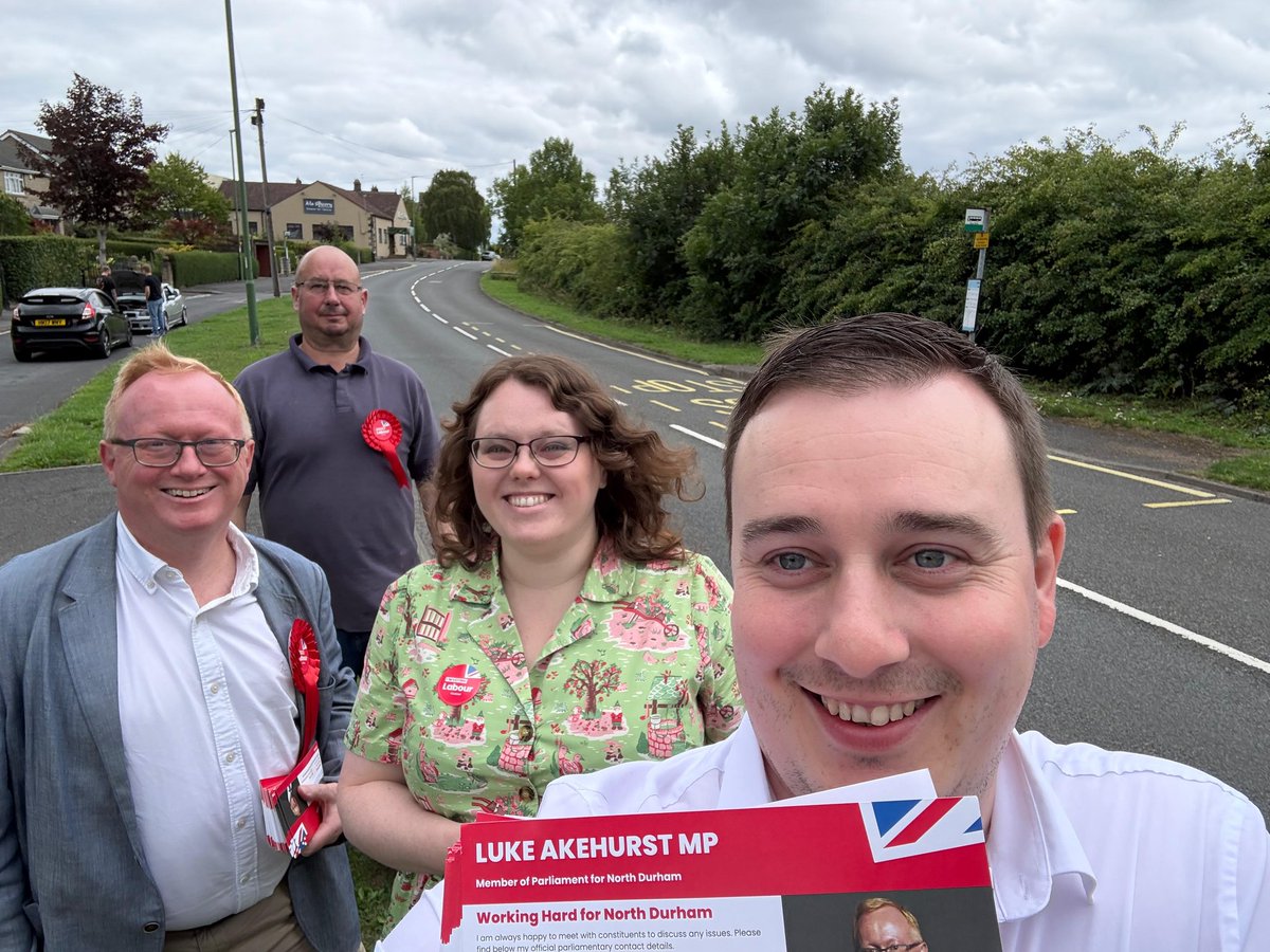 lukeakehurst's tweet image. Canvassing today with North Durham Labour in Beamish village, including seeing the blue plaque for former Labour MP and Attlee Govt Cabinet Minister Jack Lawson and his wife Bella