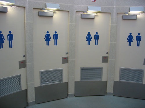 Just used the toilets in the Bombardier pub at the Pantheon in Paris.

Panicked English woman in front of me asked, “am I in the wrong place, are these unisex toilets?

Don’t worry, most Parisian toilets are unisex” I explained. 

Toilets really are an English obsession.