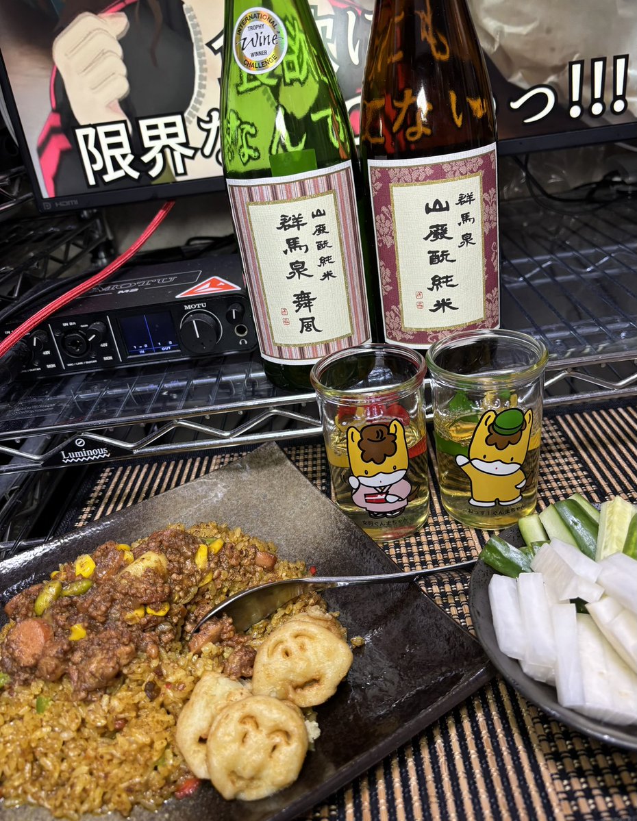 NovanovaDokkan's tweet image. 群馬泉をカレーに合わせる‼️
エクスカリバーくらい約束された勝利の組み合わせだから美味いんよ!
なにより群馬泉がカレーにその座を譲らないんだ‼️
#日本酒