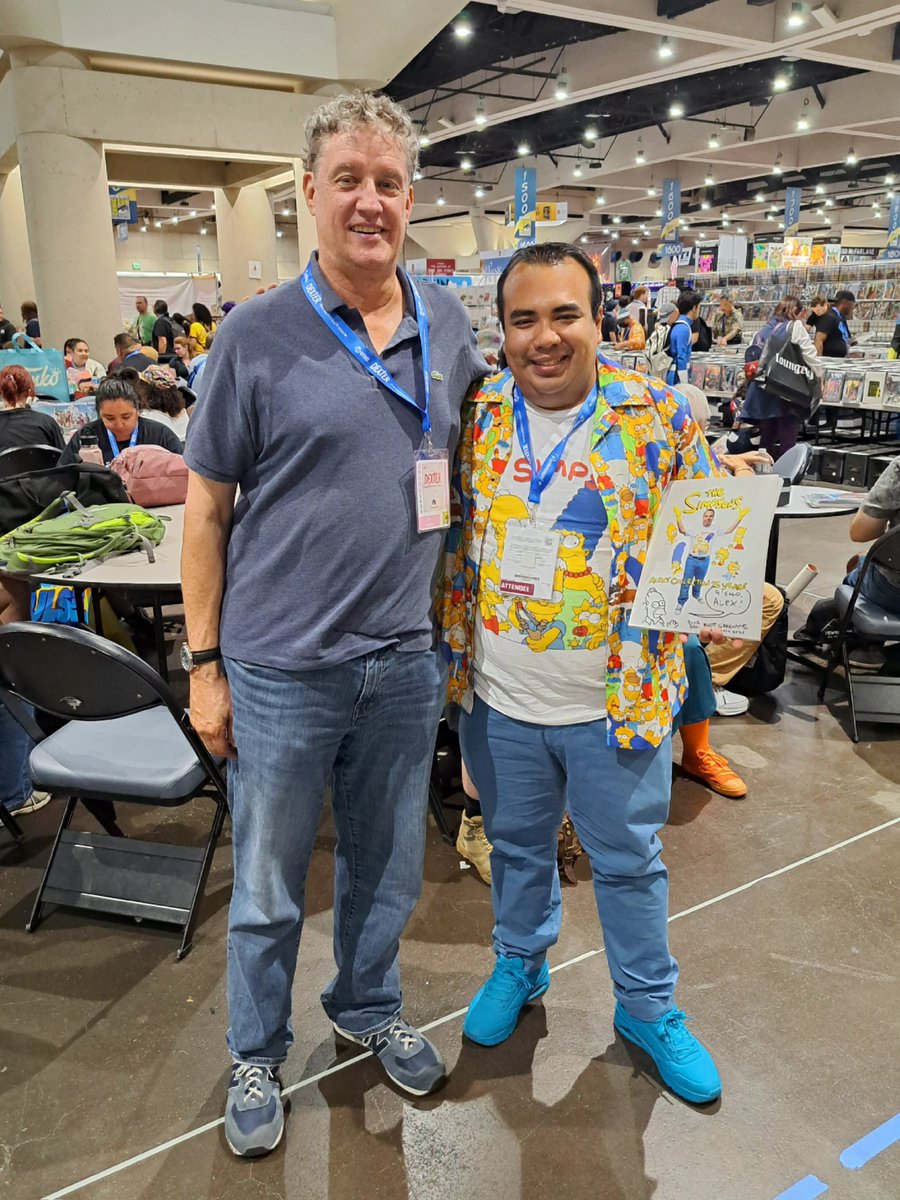 Alex_Simpsons23's tweet image. It will always be an honor for me to be able to share time with this incredible human being who, besides being one of my greatest idols and heroes, is also my friend.
Thanks for everything @AlJean
#TheSimpsons #ComicCon #SDCC25