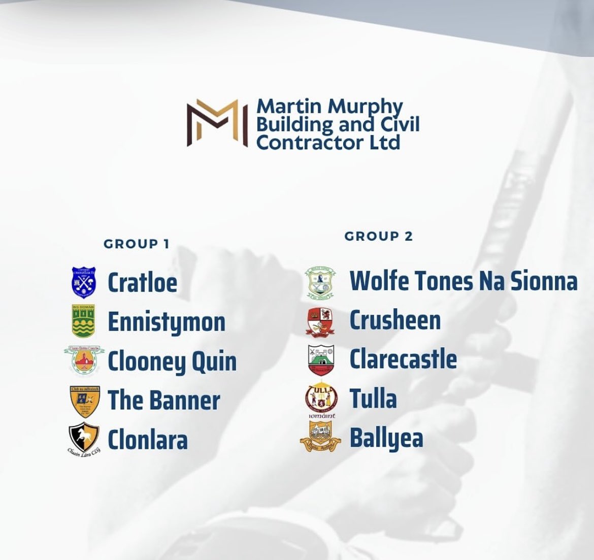 🟡🔵pls come out and support our adult hurlers tomorrow Sunday in Rd 1 of championship at 1pm in Inagh
Tickets can be bought online in advance from the Clare GAA website 🟡🔵