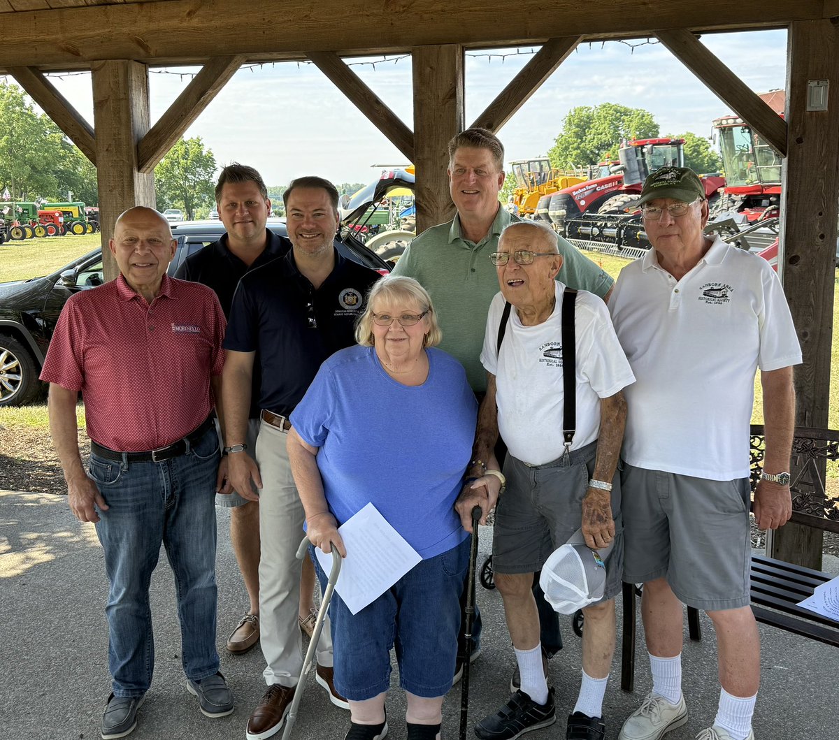 SenatorOrtt's tweet image. Great to join the Sanborn Historical Society again this year at the Opening Ceremonies of its Farm Festival and the Grand Reopening of the historic school house, which has been moved to the historical society’s premises for those who wish to take a step back into history!