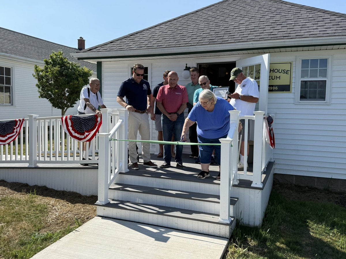 SenatorOrtt's tweet image. Great to join the Sanborn Historical Society again this year at the Opening Ceremonies of its Farm Festival and the Grand Reopening of the historic school house, which has been moved to the historical society’s premises for those who wish to take a step back into history!