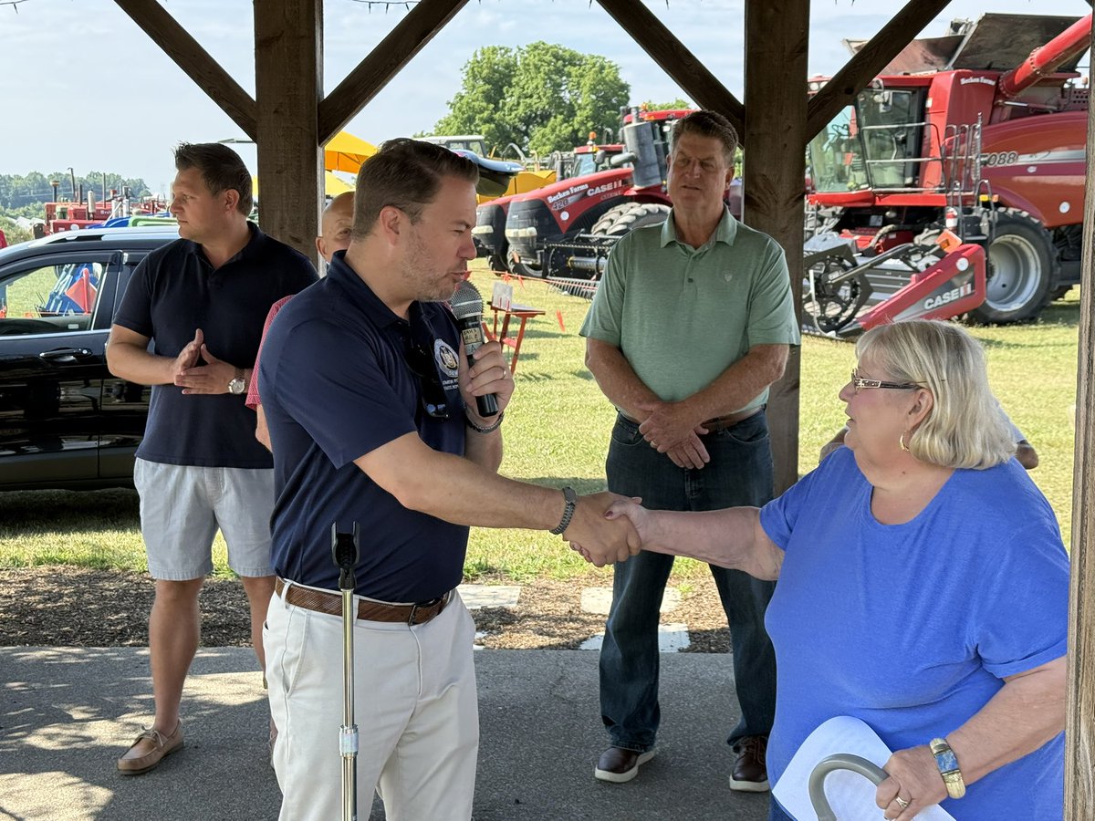 SenatorOrtt's tweet image. Great to join the Sanborn Historical Society again this year at the Opening Ceremonies of its Farm Festival and the Grand Reopening of the historic school house, which has been moved to the historical society’s premises for those who wish to take a step back into history!