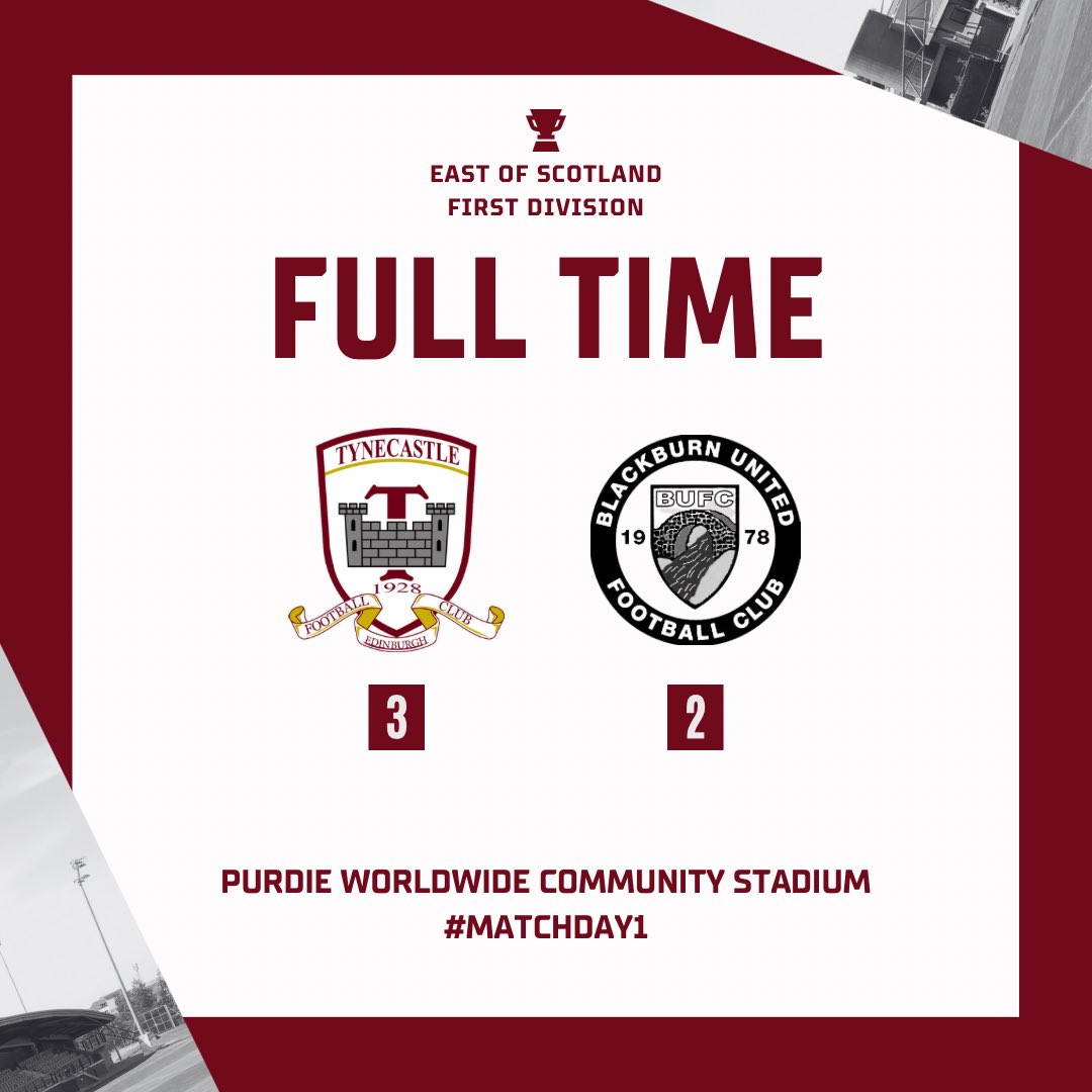 Tynecastle FC (@tynecastle_fc) on Twitter photo FT RESULT: Tynecastle 3-2 <a href="/BlackburnUnited/">Blackburn United Football Club</a>
A massive 3 points to kick off the new season. Brilliant team performance away from home.
Goals:
Kameron Jackson x3 π©
π±π»π±π»π±π» FT RESULT: Tynecastle 3-2 <a href="/BlackburnUnited/">Blackburn United Football Club</a>
A massive 3 points to kick off the new season. Brilliant team performance away from home.
Goals:
Kameron Jackson x3 π©
π±π»π±π»π±π»