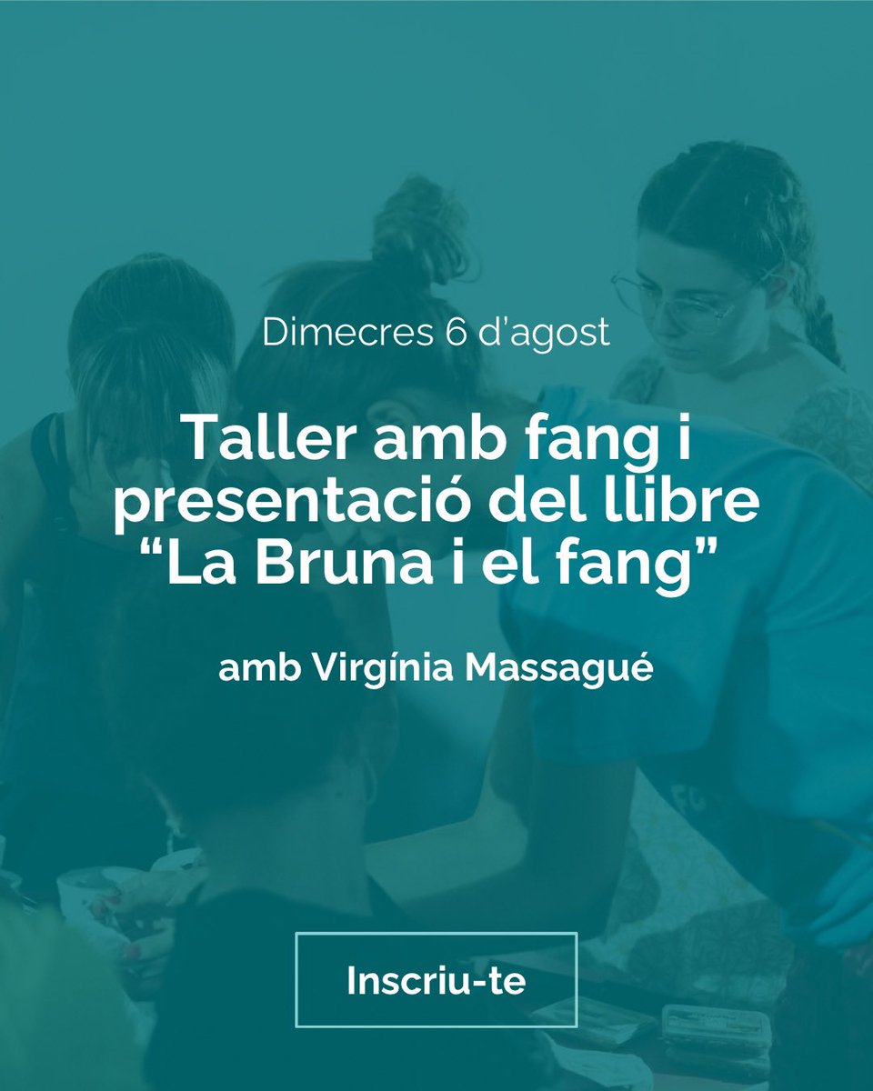 Taller amb fang per a infants amb Virgínia Massague, i presentació del llibre La Bruna i el fang.

📅 Dimecres 6 d’agost a Sala Petita Club, Bot.
10.30 h – Grup 1 - de 5 a 8 anys.
11.30 h – Grup 2 - de 9 a 14 anys.

Inscriu-te a infcta.com

<a href="/chidolula/">ivan massagué</a>