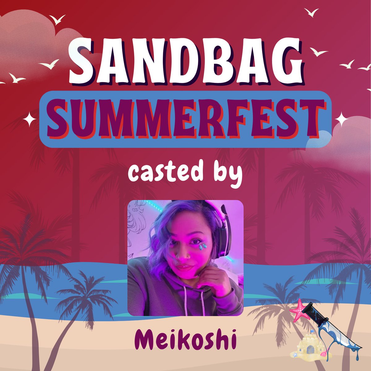 Meikoshi (@meikoshittv) on Twitter photo Day 1 of the Sandbag Summerfest Tourney hosted by the <a href="/FemmesoftheFog/">Femmes of the Fog</a> starts now! Featuring Beth and me casting! COME CHECK IT OUT!
twitch.tv/femmesofthefog Day 1 of the Sandbag Summerfest Tourney hosted by the <a href="/FemmesoftheFog/">Femmes of the Fog</a> starts now! Featuring Beth and me casting! COME CHECK IT OUT!
twitch.tv/femmesofthefog