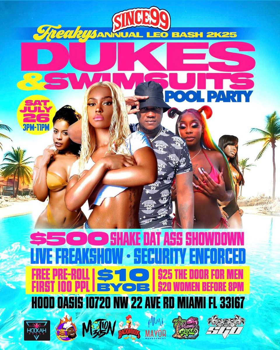 TODAY WE GOING ALL THE WAY UP‼️

NOTHING ELSE NEEDS TO BE SAID YOU KNOW HOW SINCE99 GET DOWN ‼️

ISHY ON PRODUCTION OFCOURSE SO YOU KNOW ITS GONNA BE A SMOVIEEEEEE 📺 

MEET ME THERE ALL DEATILS ON FLYER‼️