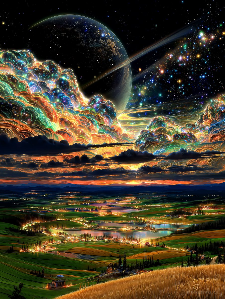astronuxe's tweet image. Maybe the universe dreams in color too. Good night! ✨️