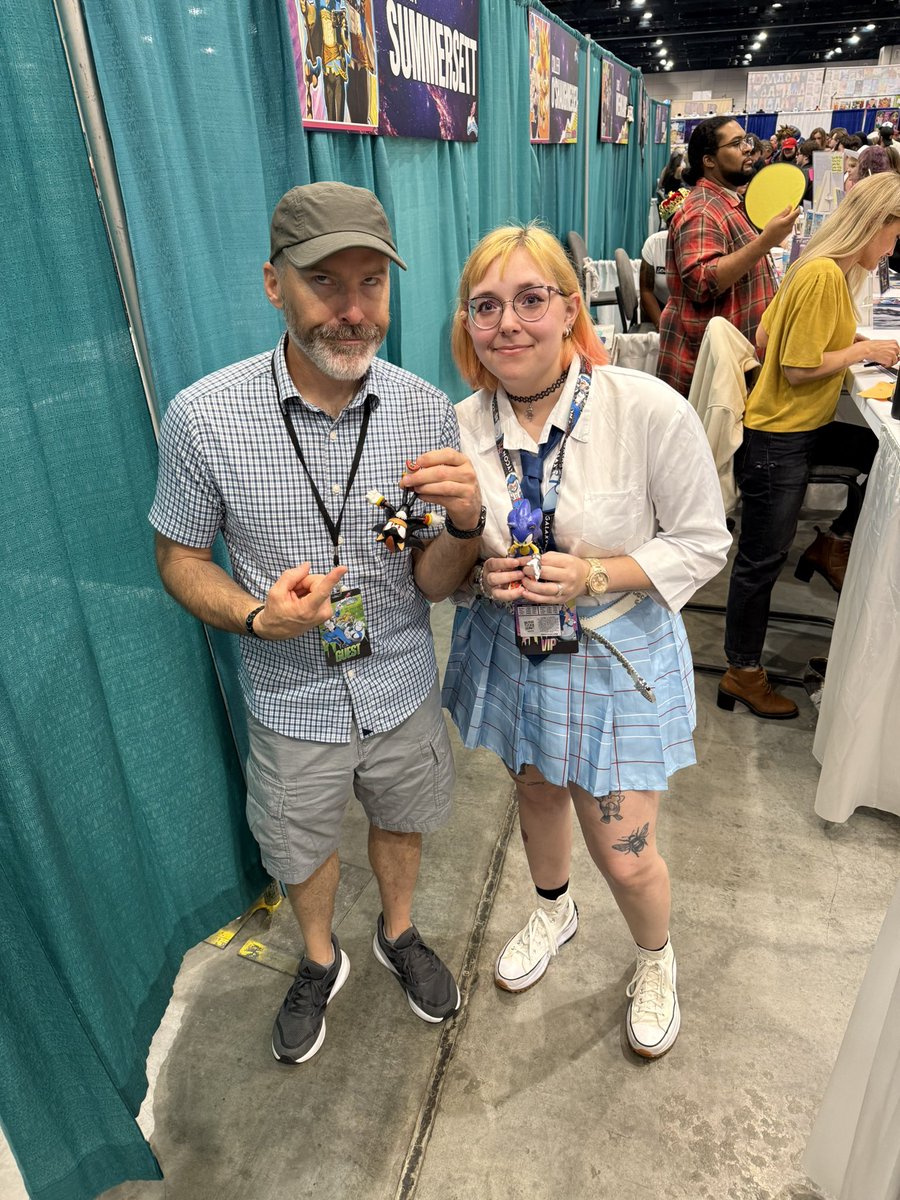 LevelUpVO's tweet image. Have you stopped by @GalaxyConRDU to meet @RogerCraigSmith and @Summersett_ yet. You have the rest of today and tomorrow to meet them.