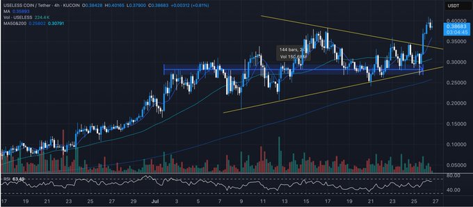 Useless Coin Price Chart Analysis