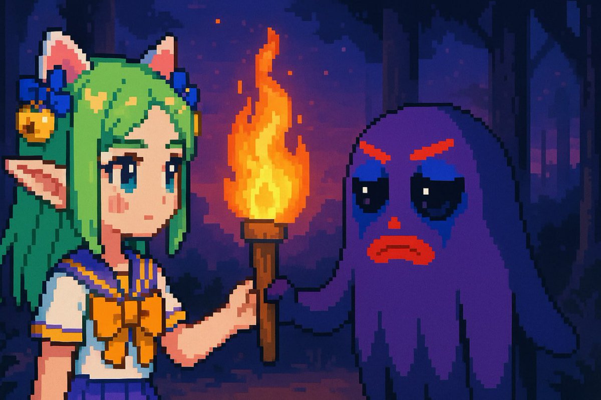 From her light, I’ll make fire. 🐙