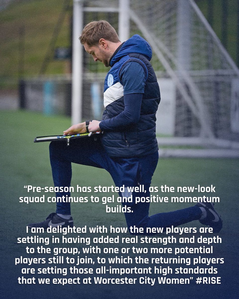🗞️ | Manager Matt Jones provides an update on how pre-season is going for the team.

#WCWFC #RISE #WorcetsershireHour