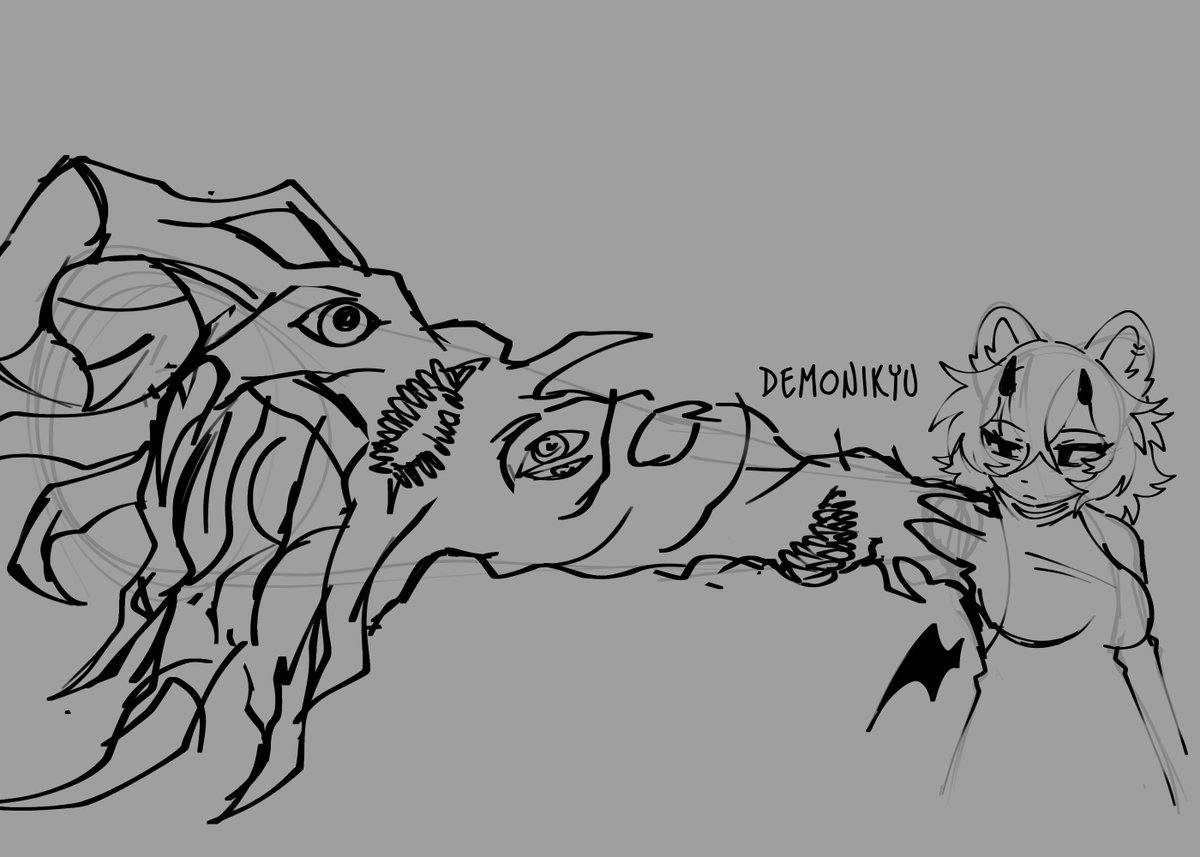 (doodle) bro thinks hes tuff