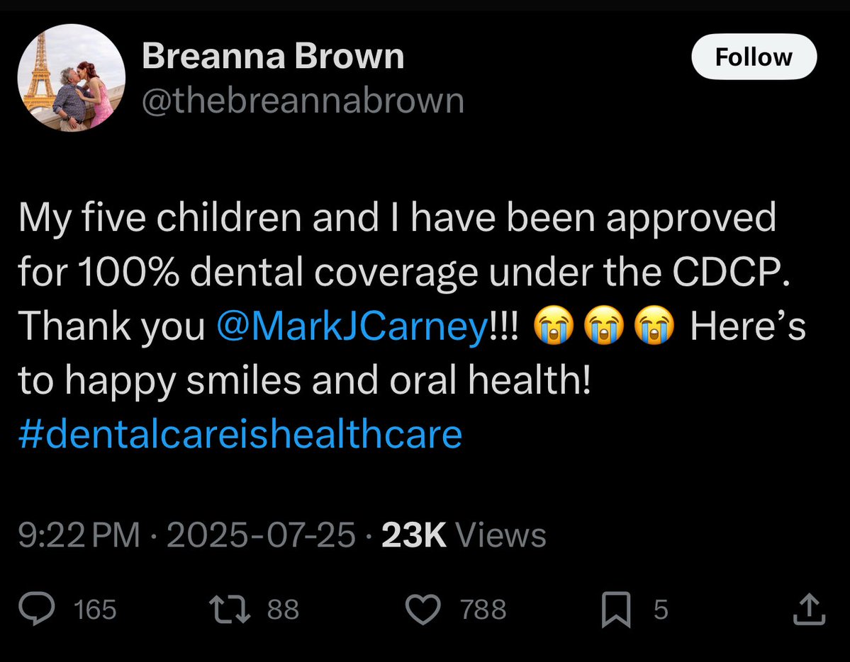 AdamDav93's tweet image. Canadian woman asks taxpayers to pay for her dental care but somehow has enough money to travel to Paris.