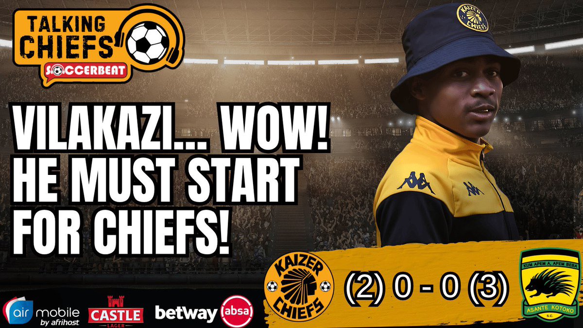 SoccerBeatZA's tweet image. π¨ VILAKAZI SHINES π¨
π³ Kaizer Chiefs lose on penalties to Asante Kotoko
π₯ Mfundo Vilakazi... what a talent!
βοΈ Farouk Khan: Chiefs can beat teams comfortably if...
Full episode: youtu.be/L_9Lt6syEH4
#AbsaYourStoryMatters #AirMobile #BetwayPrem #CastleLager
