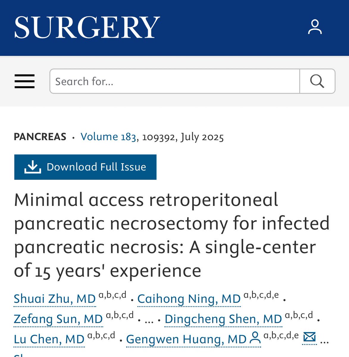SurgJournal's tweet image. Minimal access retroperitoneal pancreatic necrosectomy for infected pancreatic necrosis: A single-center of 15 years’ experience

surgjournal.com/article/S0039-…

@SWexner @CaitlinWHicks @SyedAAhmad5 @juliomayol @Gio_Marchegiani @EAHPBA @AHPBA 
@ProfW_edinsurg 

#SoMe4Surgery