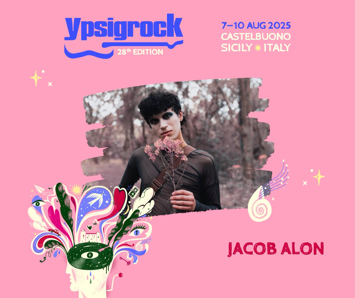 #ypsi25

📆 10 AUG 2025 ​​🌸 JACOB ALON

Il futuro è già nostalgia 💖

DAY TICKETS | DAY 4 ➝ DICE: ypsi.link/2025_DayTicket…