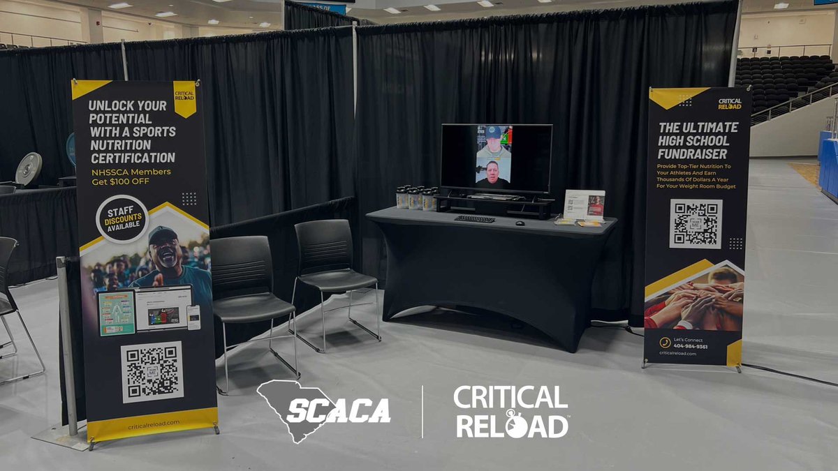 critical_reload's tweet image. 📣 Headed to SCACA this week? Let’s connect!
Come visit the Critical Reload booth in the Exhibitor Hall — we’re right next to Intek, NHSSCA, and Williams Strength!
🎯 Learn how Critical Reload Stream and Fueling Champions for Sports Parents are helping coaches bring…