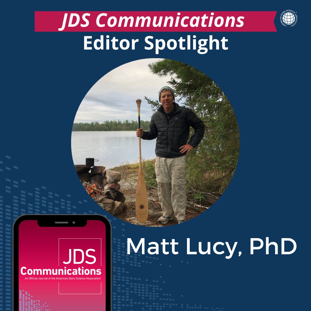 Journal of Dairy Science | JDS Communications (@jdairyscience) on Twitter photo 👋 Meet our #JDSCommunications editors! 👋 First up, physiology section editor, <a href="/Matt_Lucy_JDS/">Matthew Lucy</a> of <a href="/cafnr/">Mizzou CAFNR</a>, talks about his repro work, what drew him to the ADSA community, and his best tips for authors.
Learn more ➡️ ow.ly/p2zB50Wv1ob 👋 Meet our #JDSCommunications editors! 👋 First up, physiology section editor, <a href="/Matt_Lucy_JDS/">Matthew Lucy</a> of <a href="/cafnr/">Mizzou CAFNR</a>, talks about his repro work, what drew him to the ADSA community, and his best tips for authors.
Learn more ➡️ ow.ly/p2zB50Wv1ob