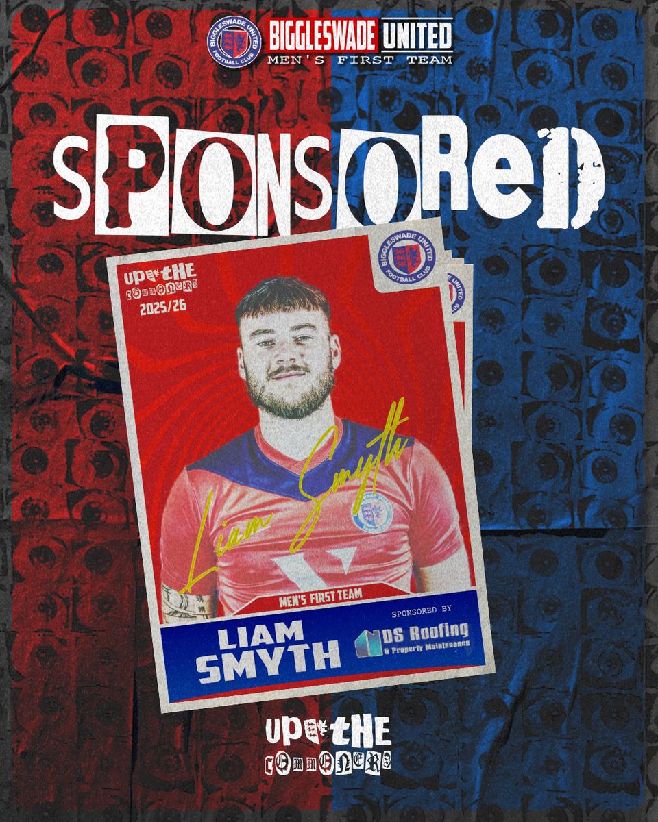 Biggleswadeutd's tweet image. THANK YOU 👏🏻
We would like to thank DS Roofing & Property Maintenance for sponsoring Liam Smyth!
Your support means so much to us!!