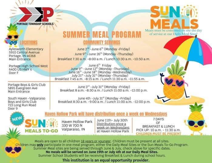 PortageLife's tweet image. ☀️ Don&apos;t miss the last week of FREE summer meals for kids &amp;amp; teens! 🍽️ Portage Township Schools’ Summer Meal Program has helped keep kids fueled all summer long.
📍 Locations: Aylesworth Elementary, Portage HS West, Portage Boys &amp;amp; Girls Club, South Haven Boys &amp;amp; Girls Club, and…
