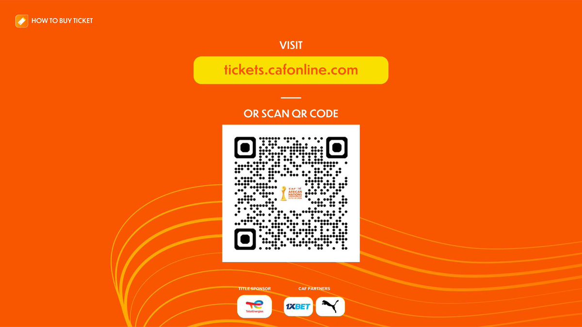 andrewcollinsk's tweet image. CHAN 2024 tickets are officially on sale
Simply scan the QR code on the image or click the link tickets.chan2024.com to grab your Matchday ticket today.
Don’t miss the chance to witness Africa’s finest football talent live in Uganda